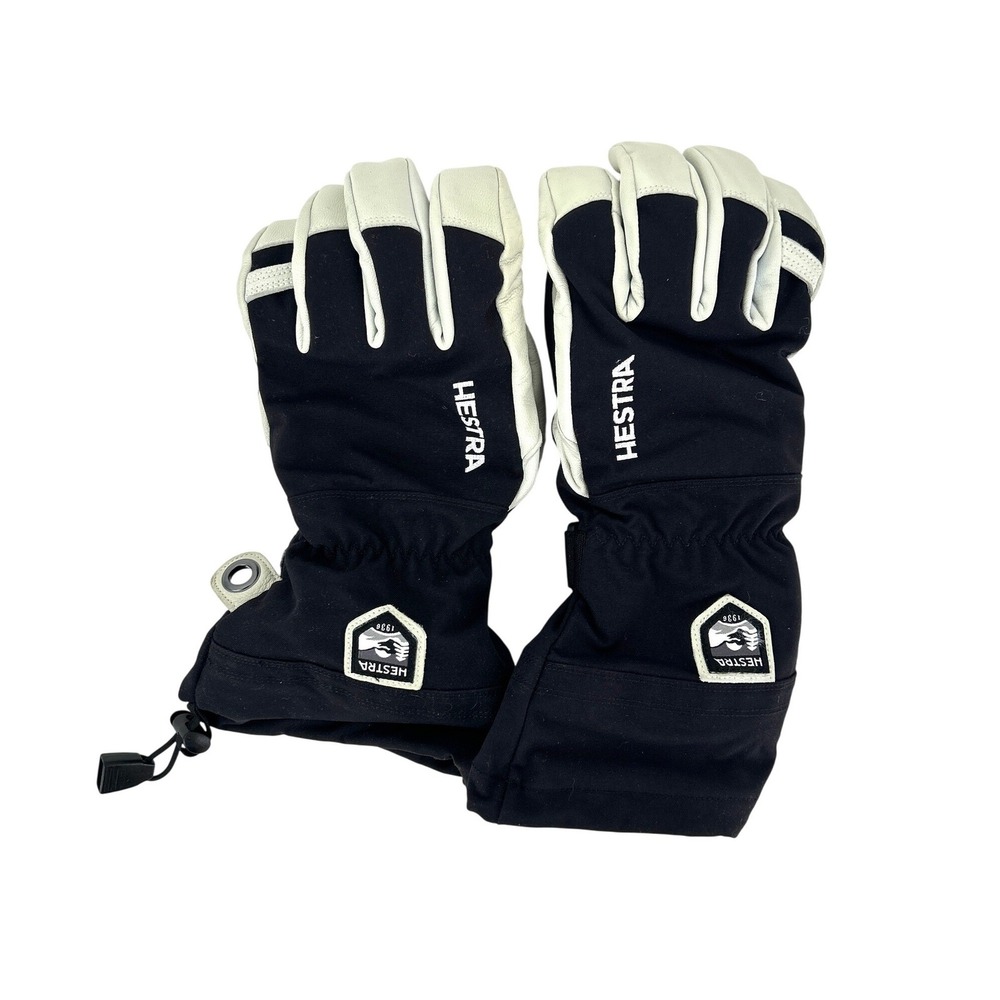 Hestra Army Leather Heli Ski Gloves Size 8 Mens
